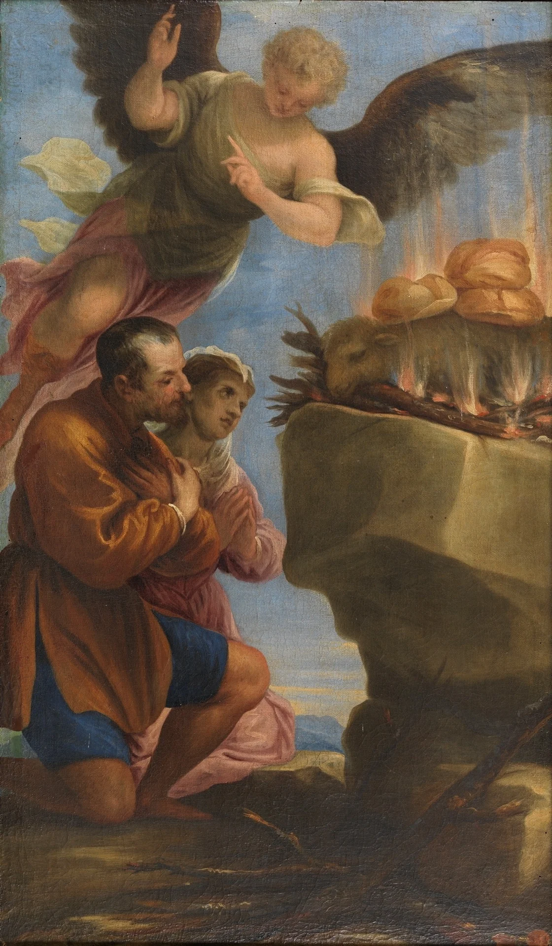 Sacrificio de los panes y el cordero, detail