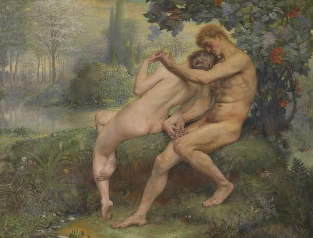 Love Hymn, by Auguste Levêque, oil, 1901