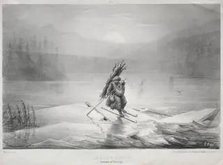 The Breaking Ice, Souvenir of Norway, by Gustave Doré, 1804