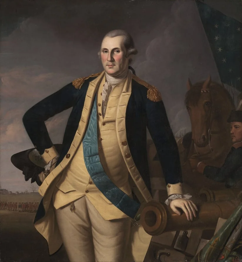 George Washington at Princeton, detail