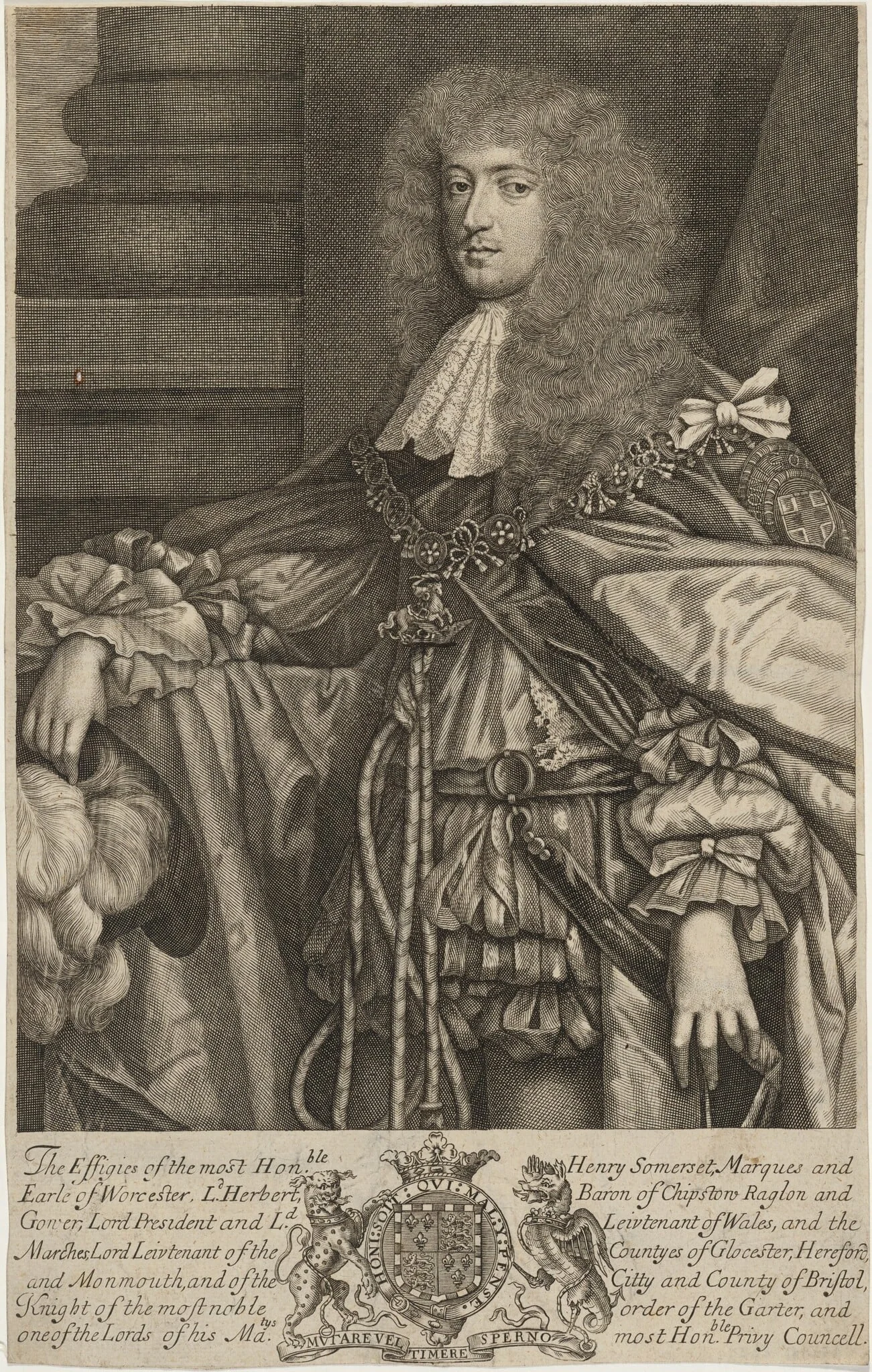 Henry Somerset, Earl of Worcester, First Dukeof Beaufort, detail