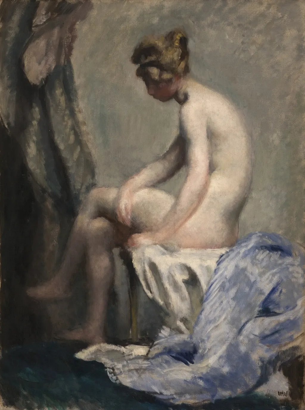 The Nude, by Wojciech Weiss, oil, 1902