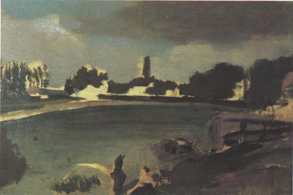 Study for Family Fishing, by Henri Rousseau, oil, 1898