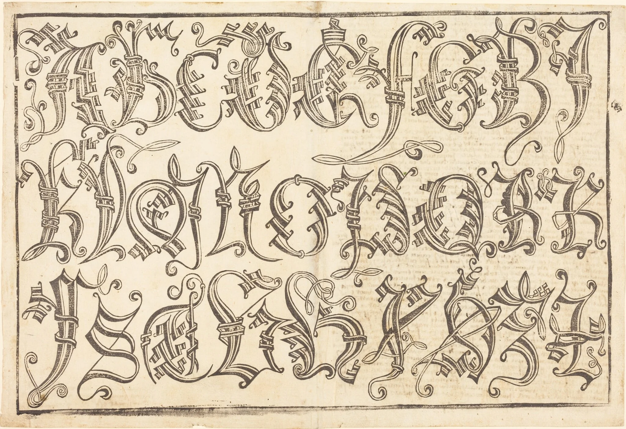 Ornamental Alphabet, detail