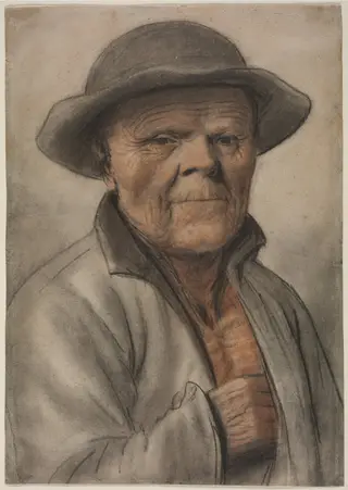 Portrait of an Old Man, by Nicolas Lagneau, 1604