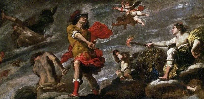 Juno and Mars, detail