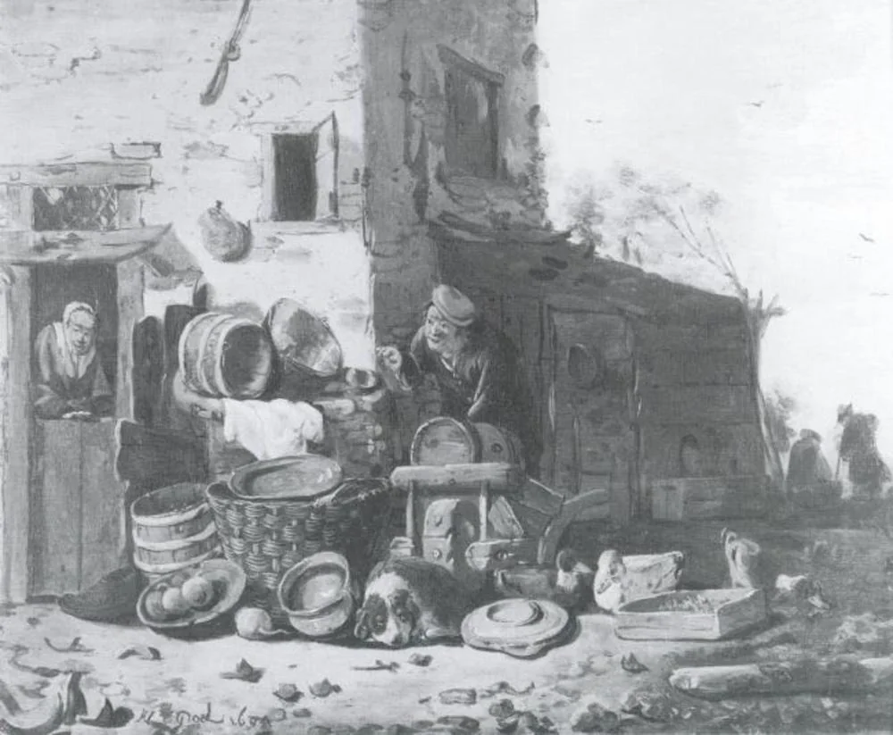 Outside a Decayed Cottage, detail
