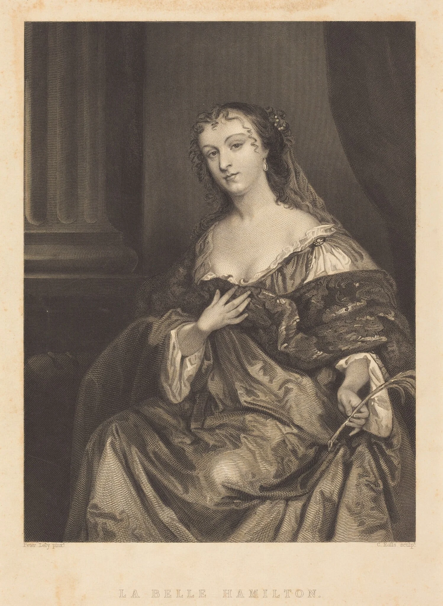 La Belle Hamilton, detail