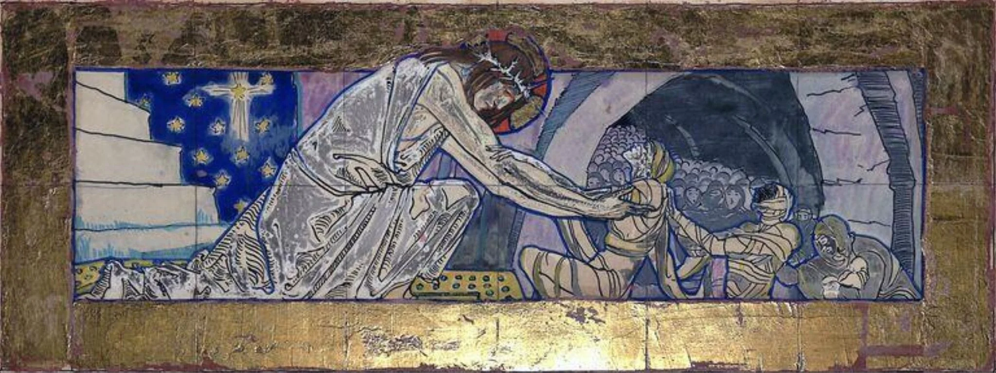 Christ descending into Hell, detail