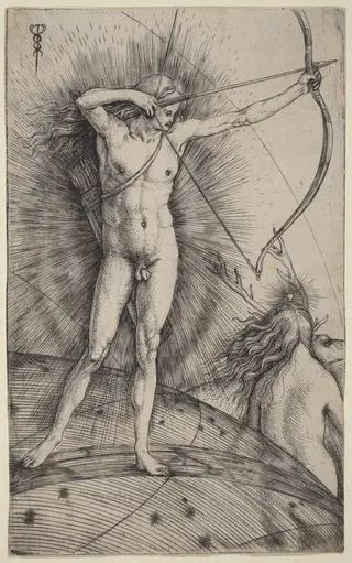 Apollo and Diana, by Jacopo de' Barbari, ink, 1503