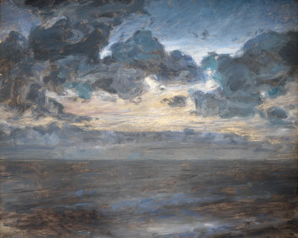 Midsummer Night at Tisvilde Beach, by Julius Paulsen, oil, 1894
