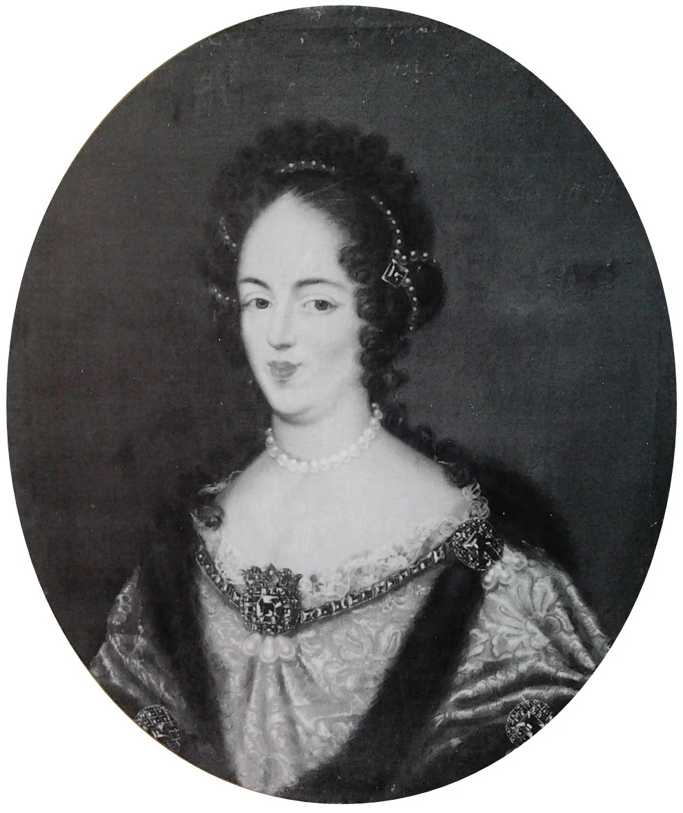 Portrait of Marie Casimire Sobieska., detail