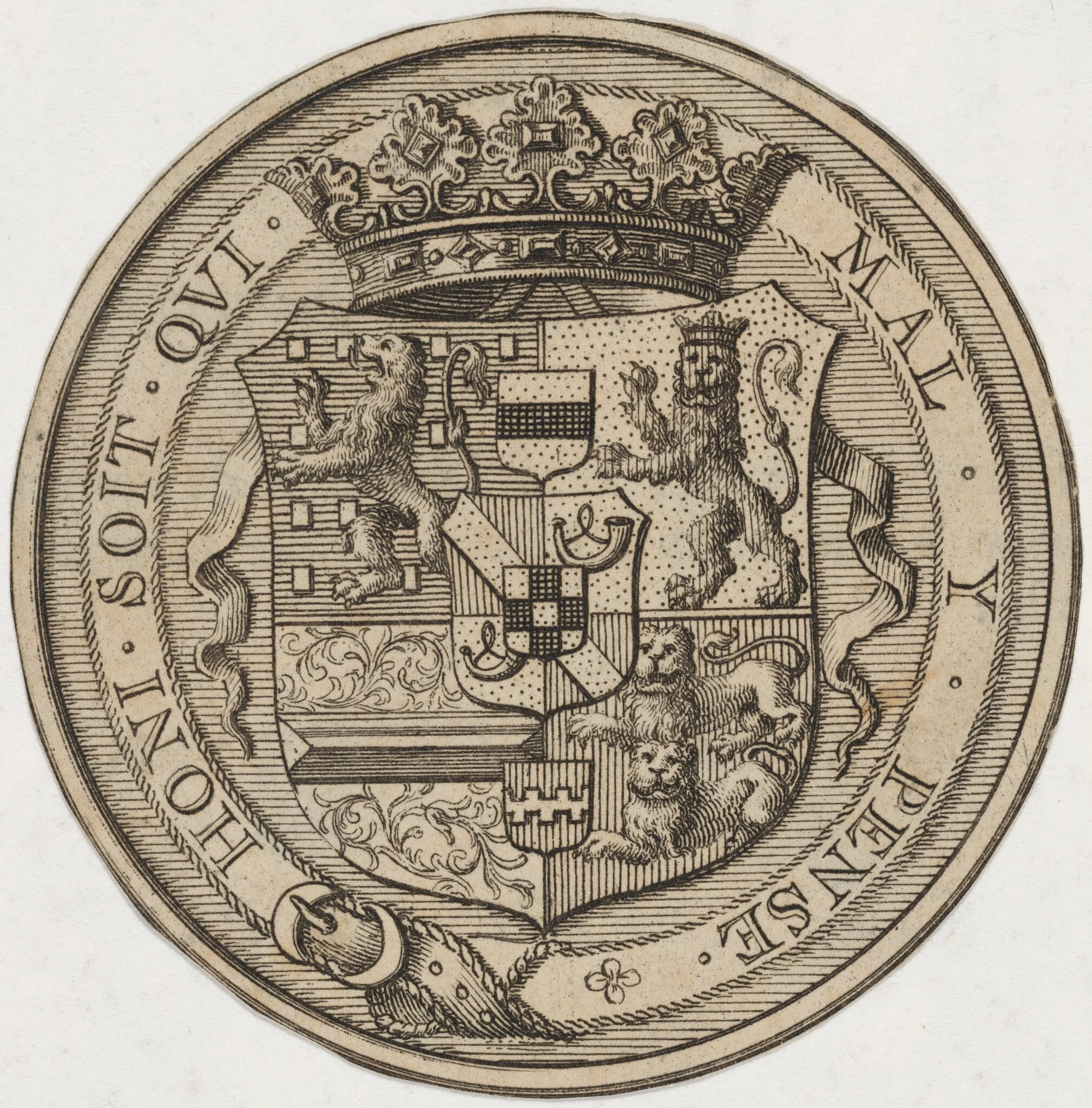 Coat of Arms in a Circle, detail