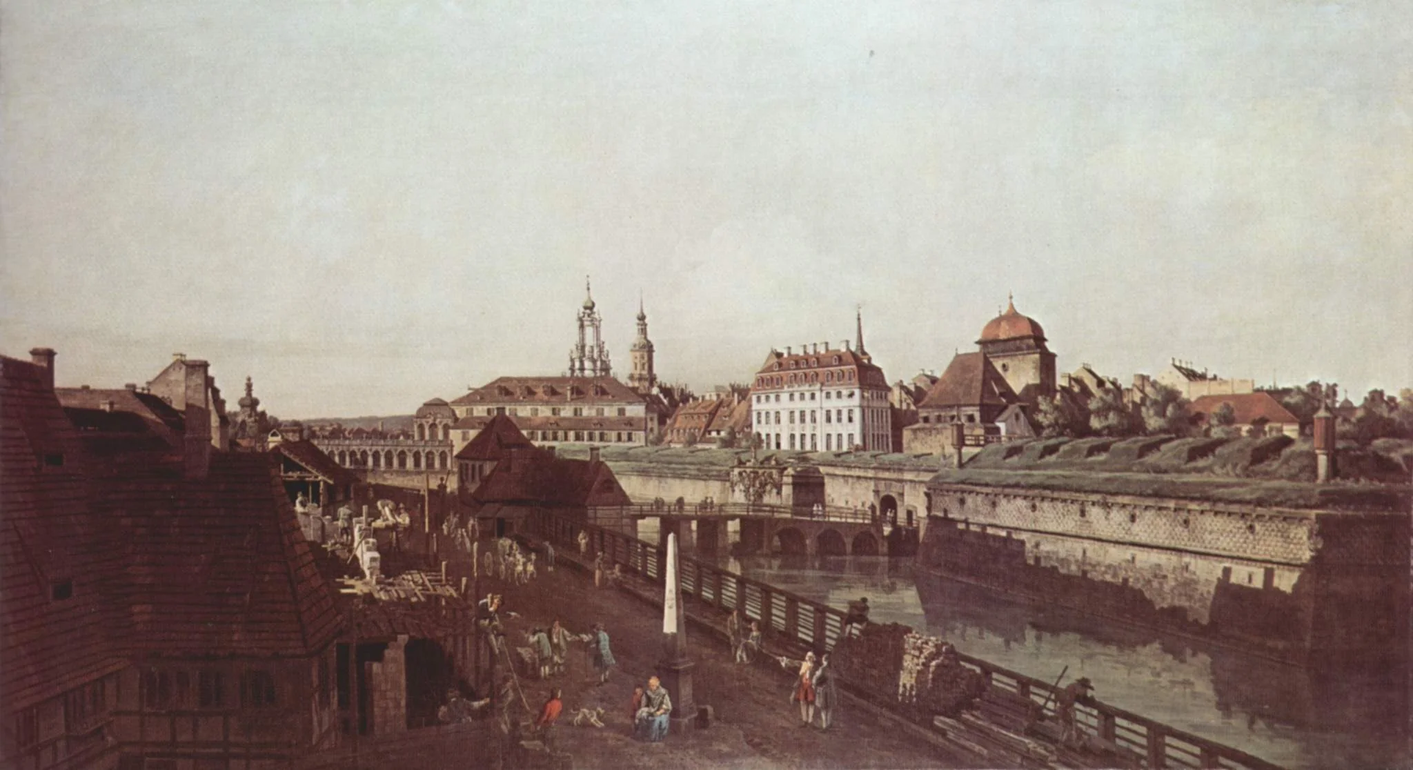 The Old Fortifications in Dresden, detail