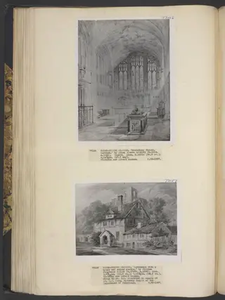Beachamp Chapel, Warwick, by Allen Edward Everitt, watercolor, 1850