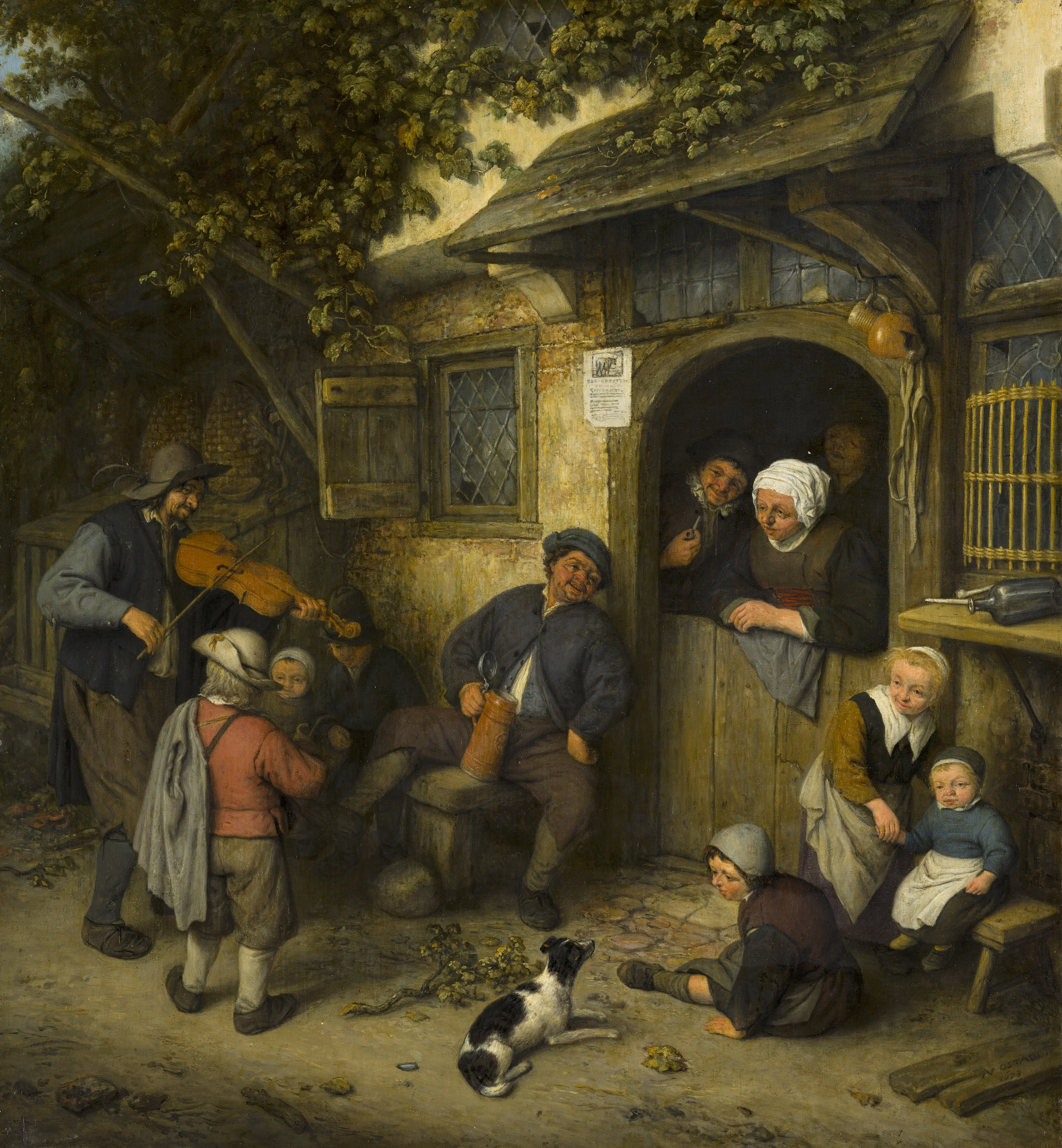 The Fiddler, detail