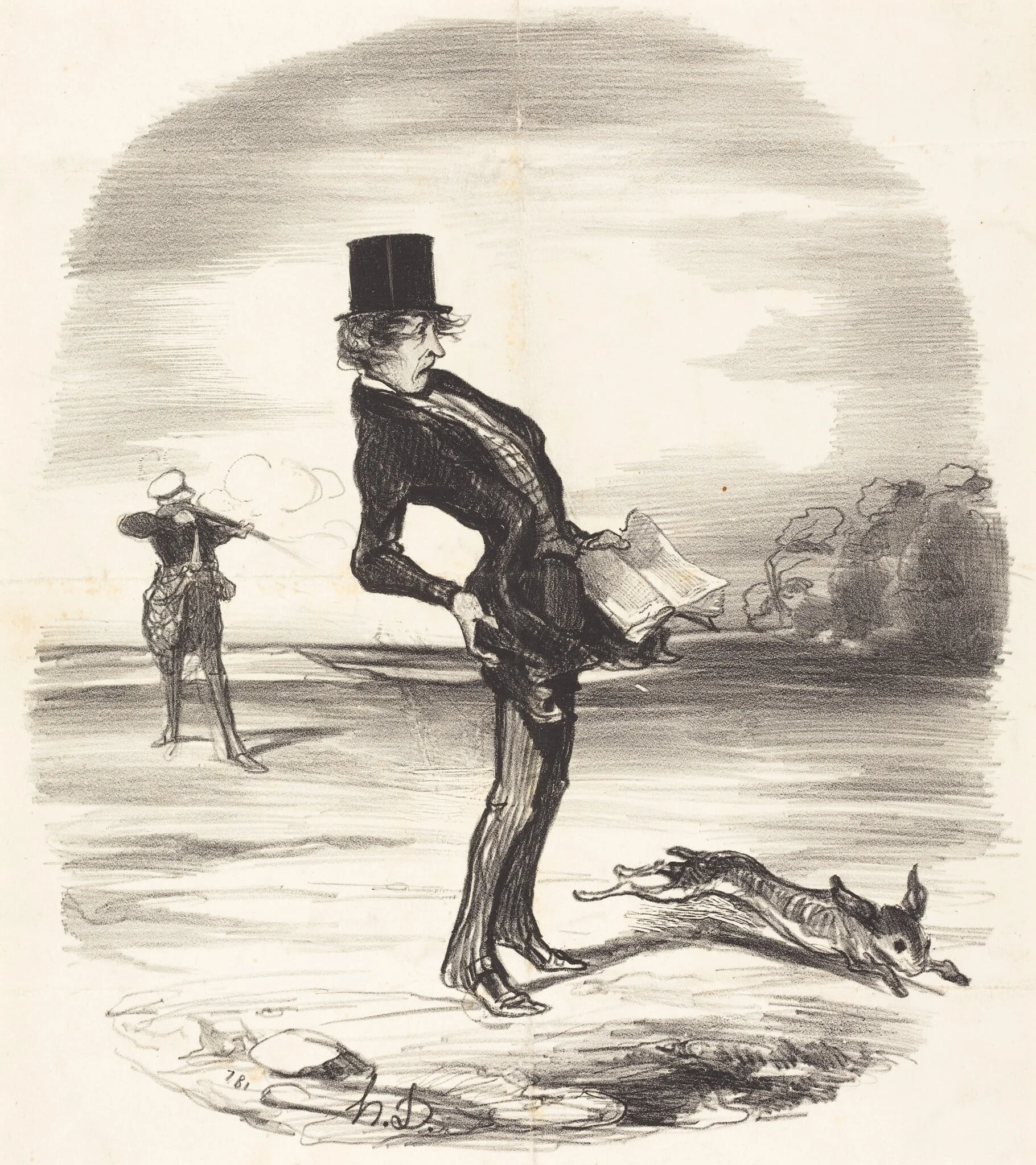 Une Charge déplacée, detail