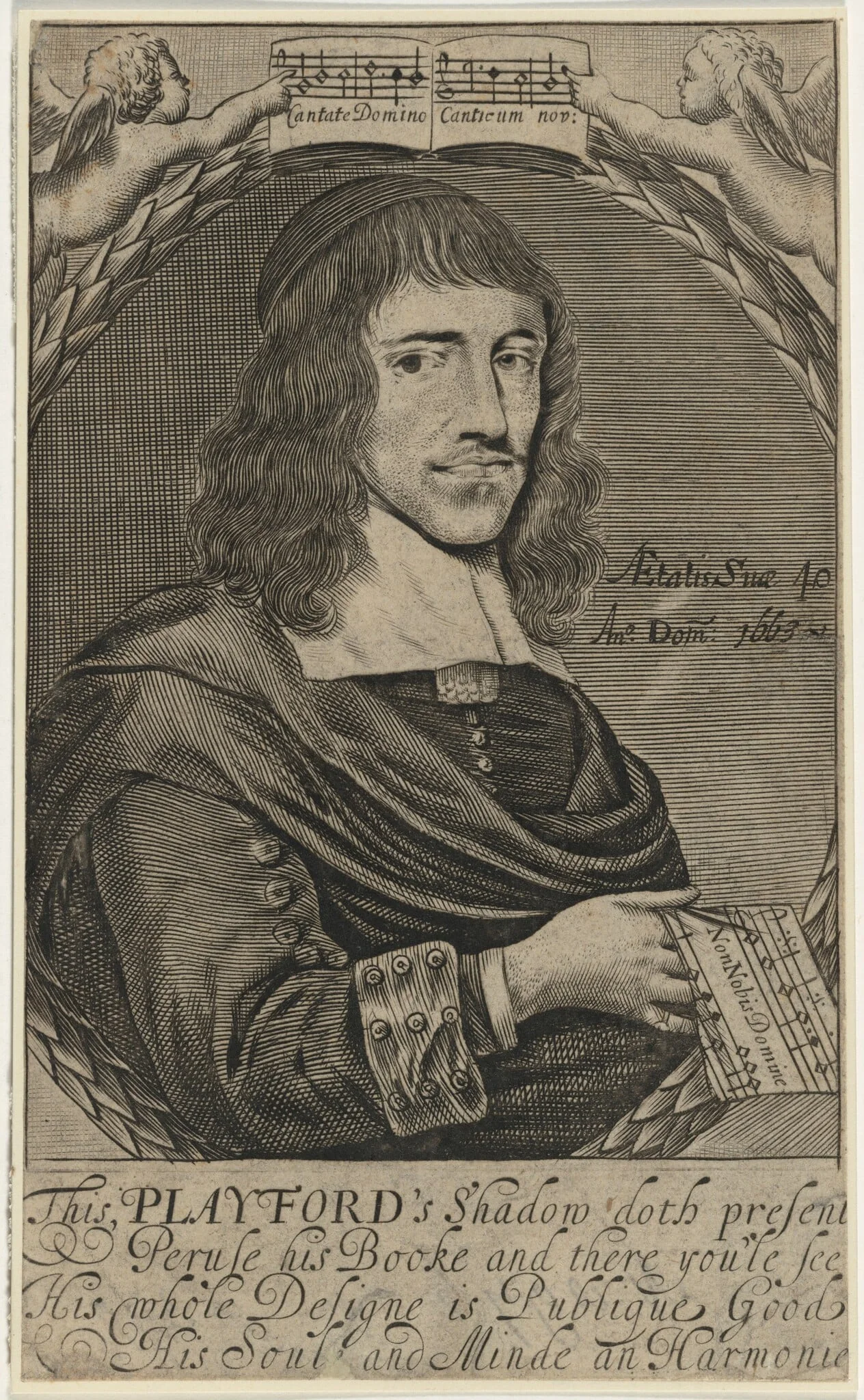 John Playford, Musician and Music Publisher, detail