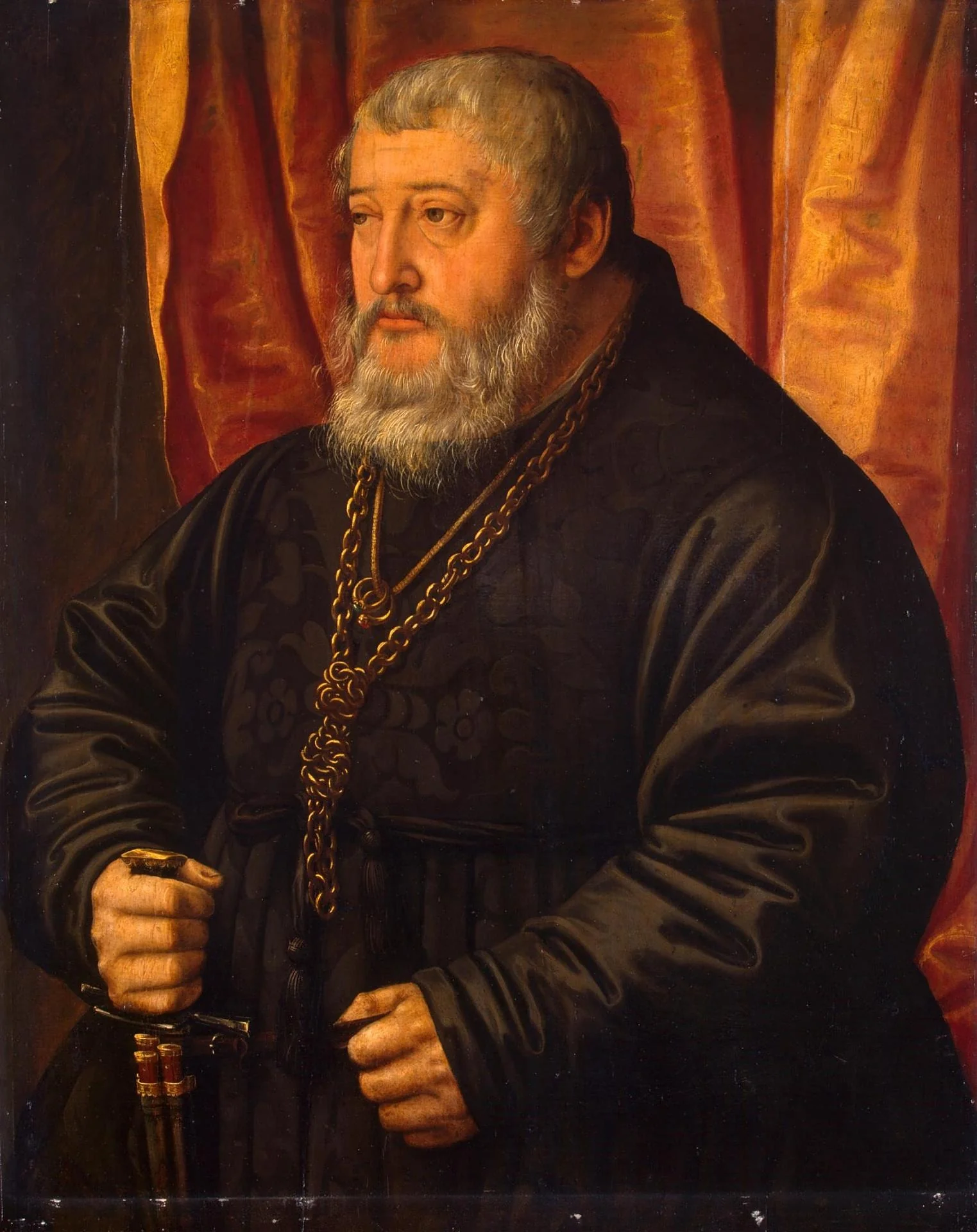 Portrait of Count Palatine Ottheinrich, detail