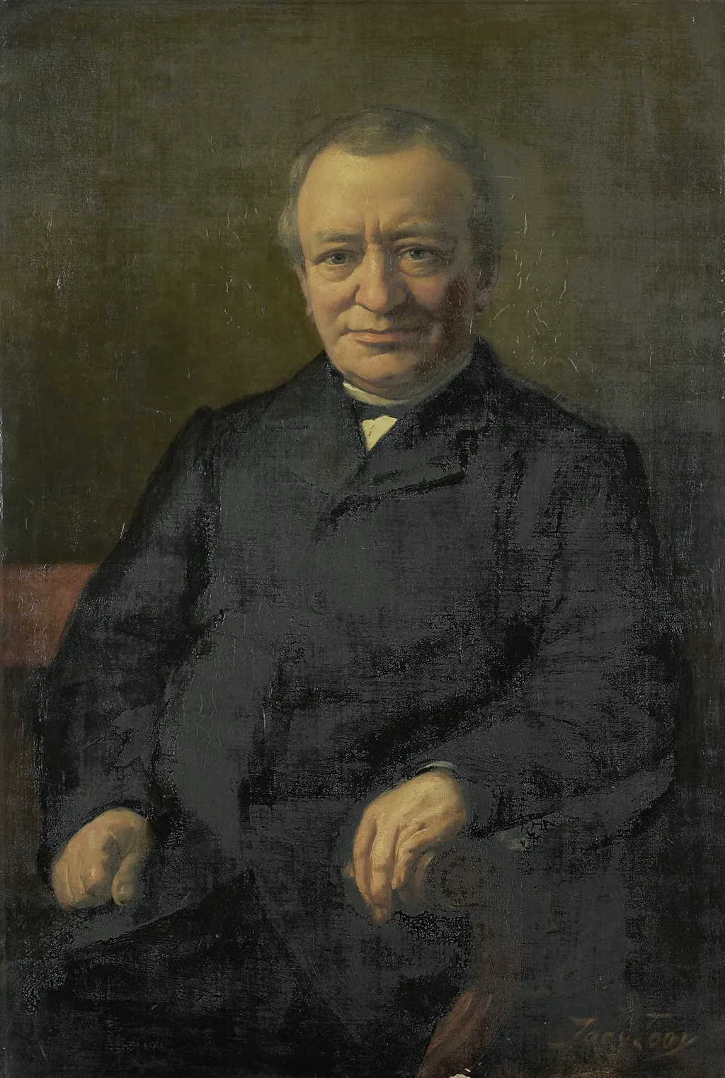 Anthonie Gerardus van der Hout (1820-92), by Jacobus van Looy, oil, 1894