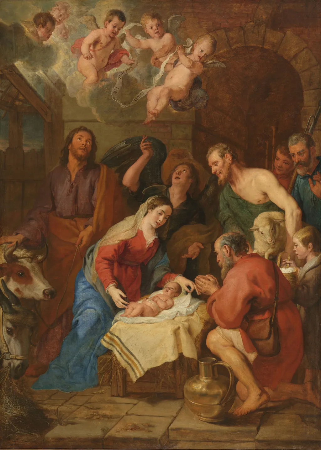 The adoration of the shepherds, by Gaspar de Crayer, oil, 1650