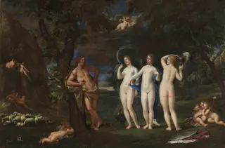 The judgement of Paris, by Francesco Albani, oil, 1650