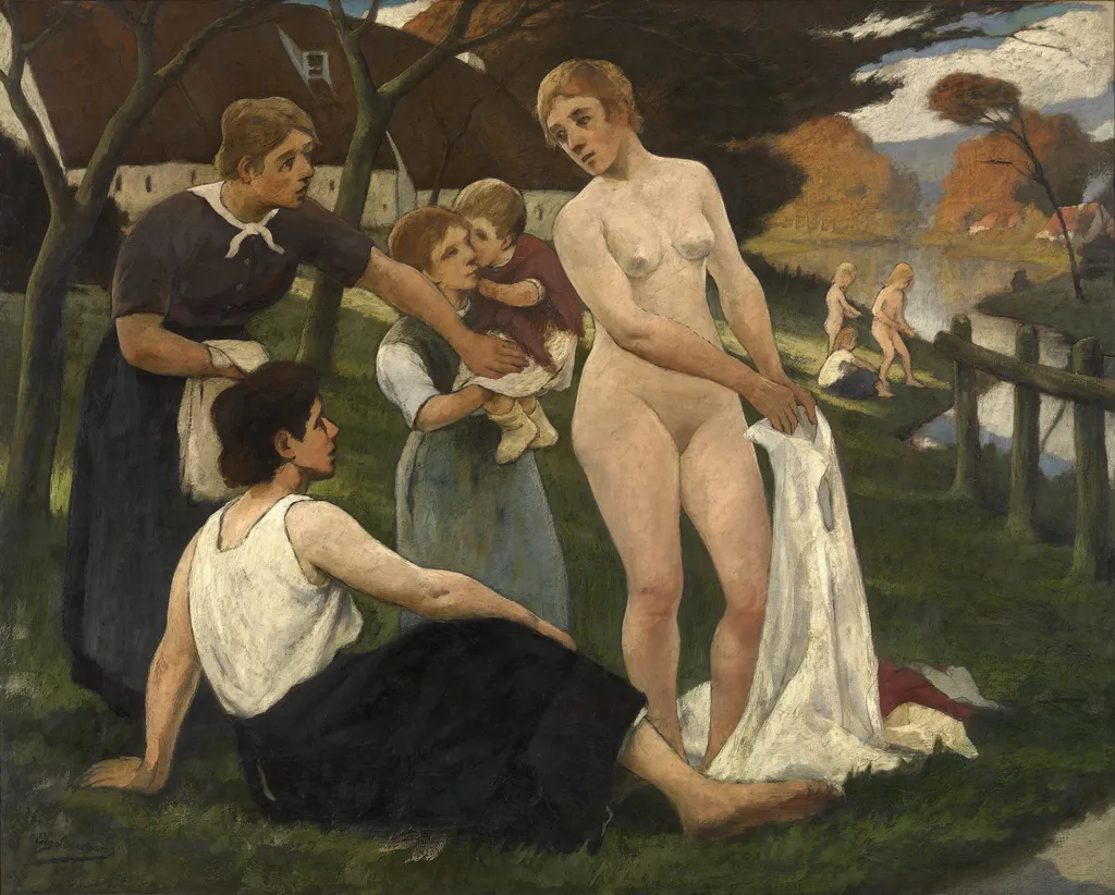 Oasis, by Eugène Laermans, oil, 1905