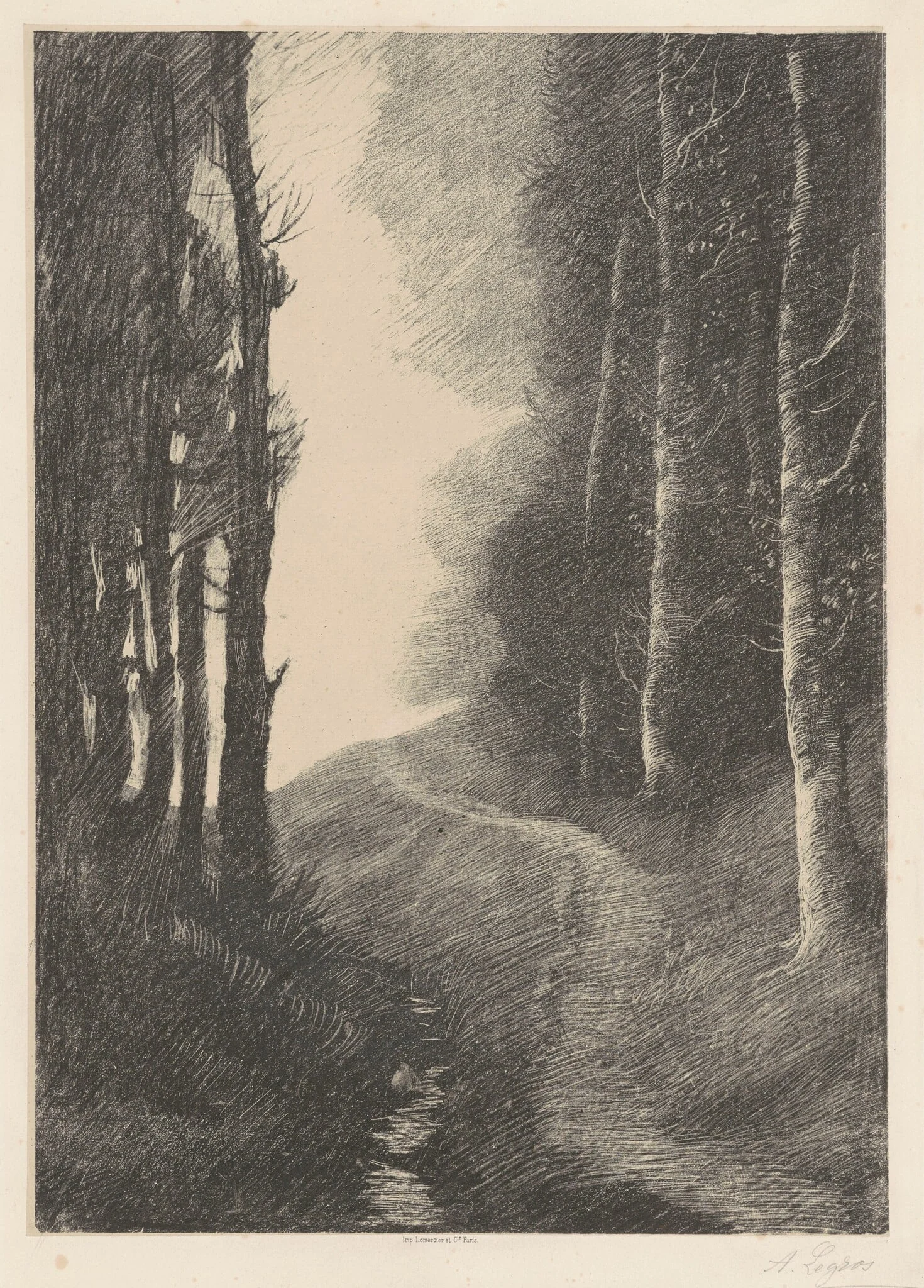 Landscape with Birch Trees (Le Paysage aux Bouleaux), detail