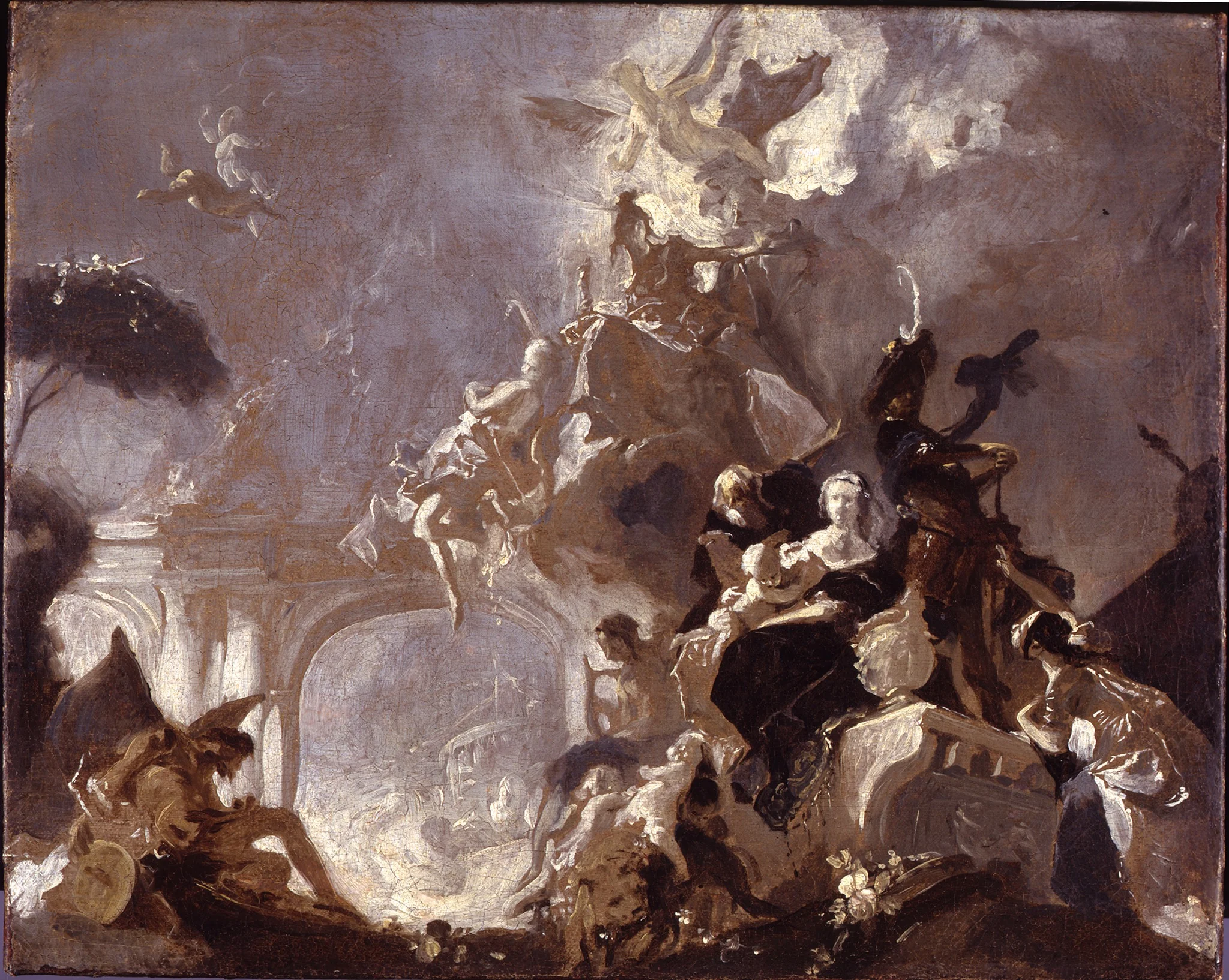 Draft for a ceiling painting, detail
