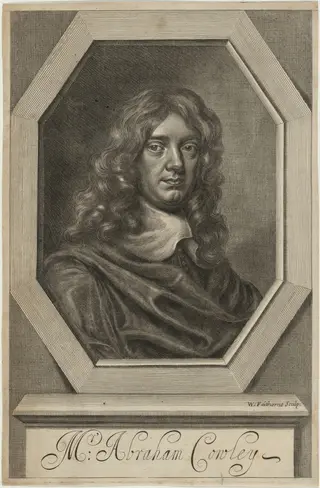 Abraham Cowley, by William Faithorne, ink, 1670