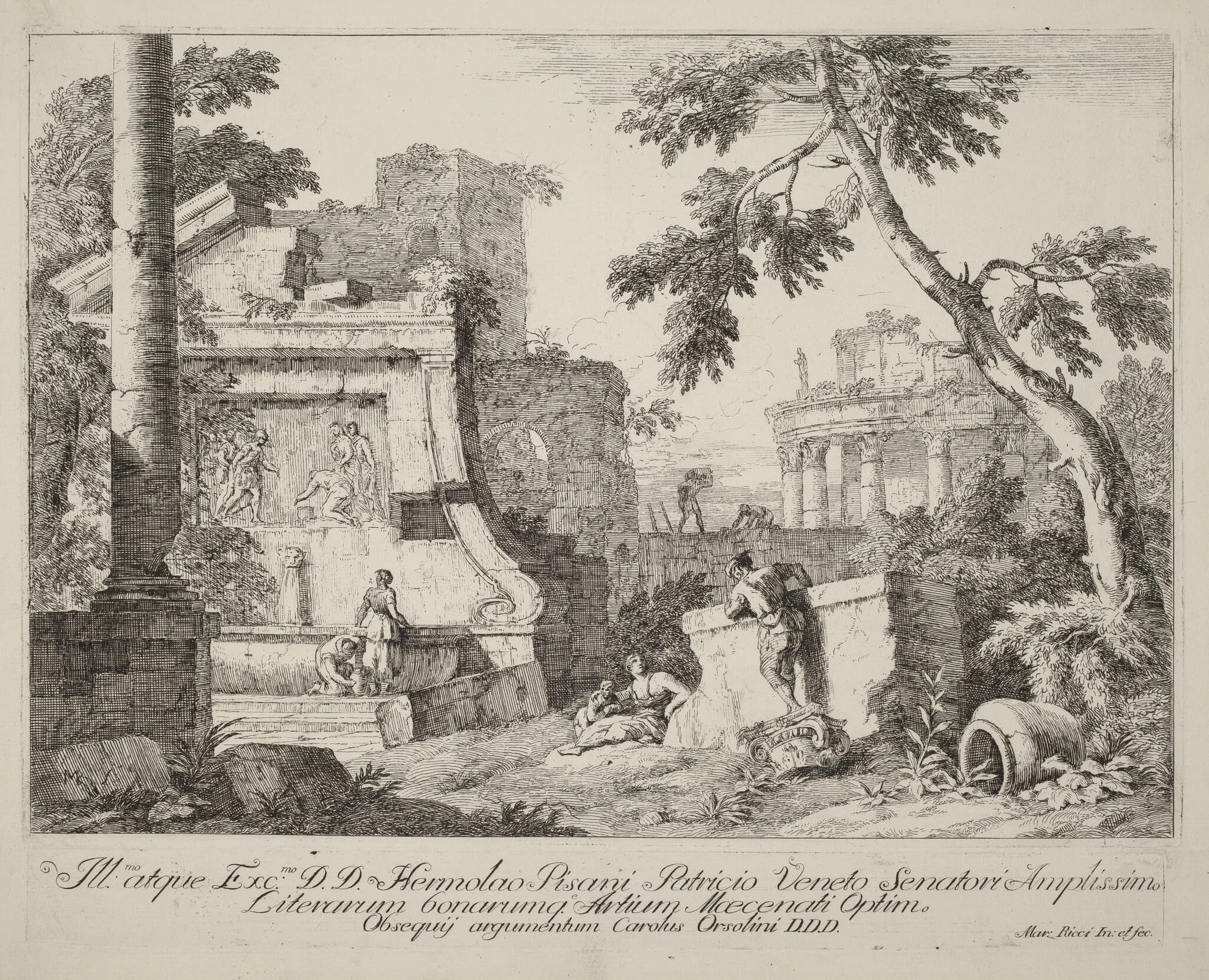 Landscape with Ruins, detail