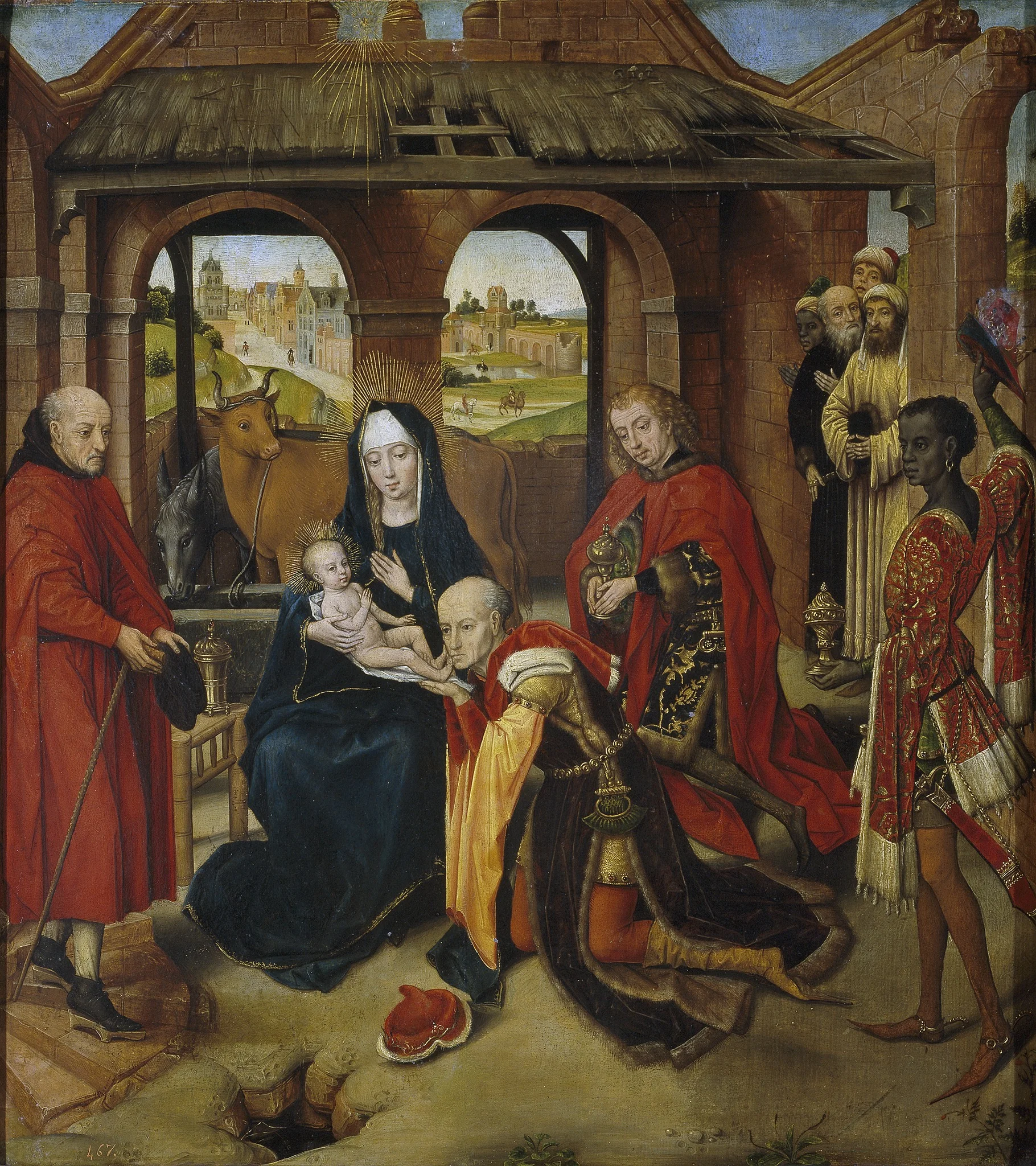 The Adoration of the Magi, detail