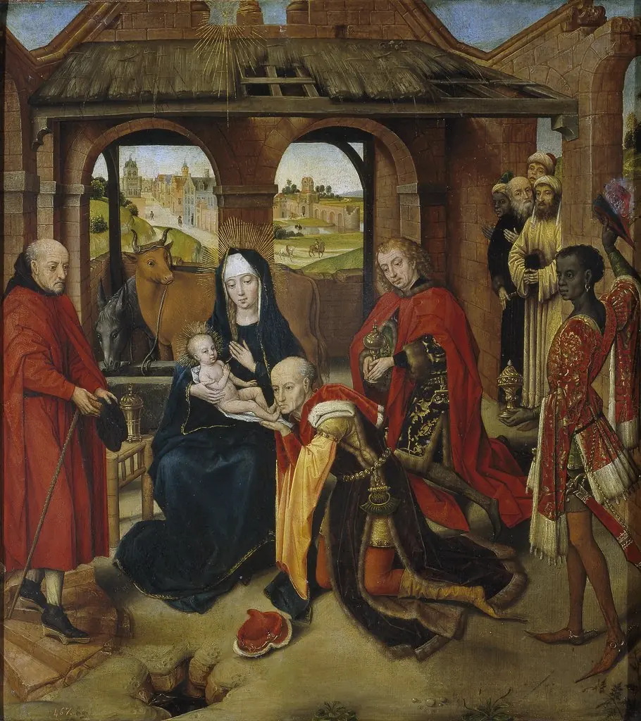 The Adoration of the Magi, by Master of the Prado "Adoration of the Magi", oil, 1460