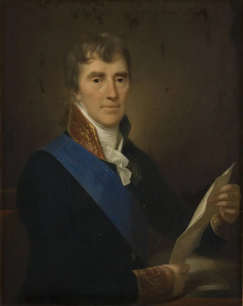 Portrait of Stanisław Wodzicki, by Józef Peszka, oil, 1819