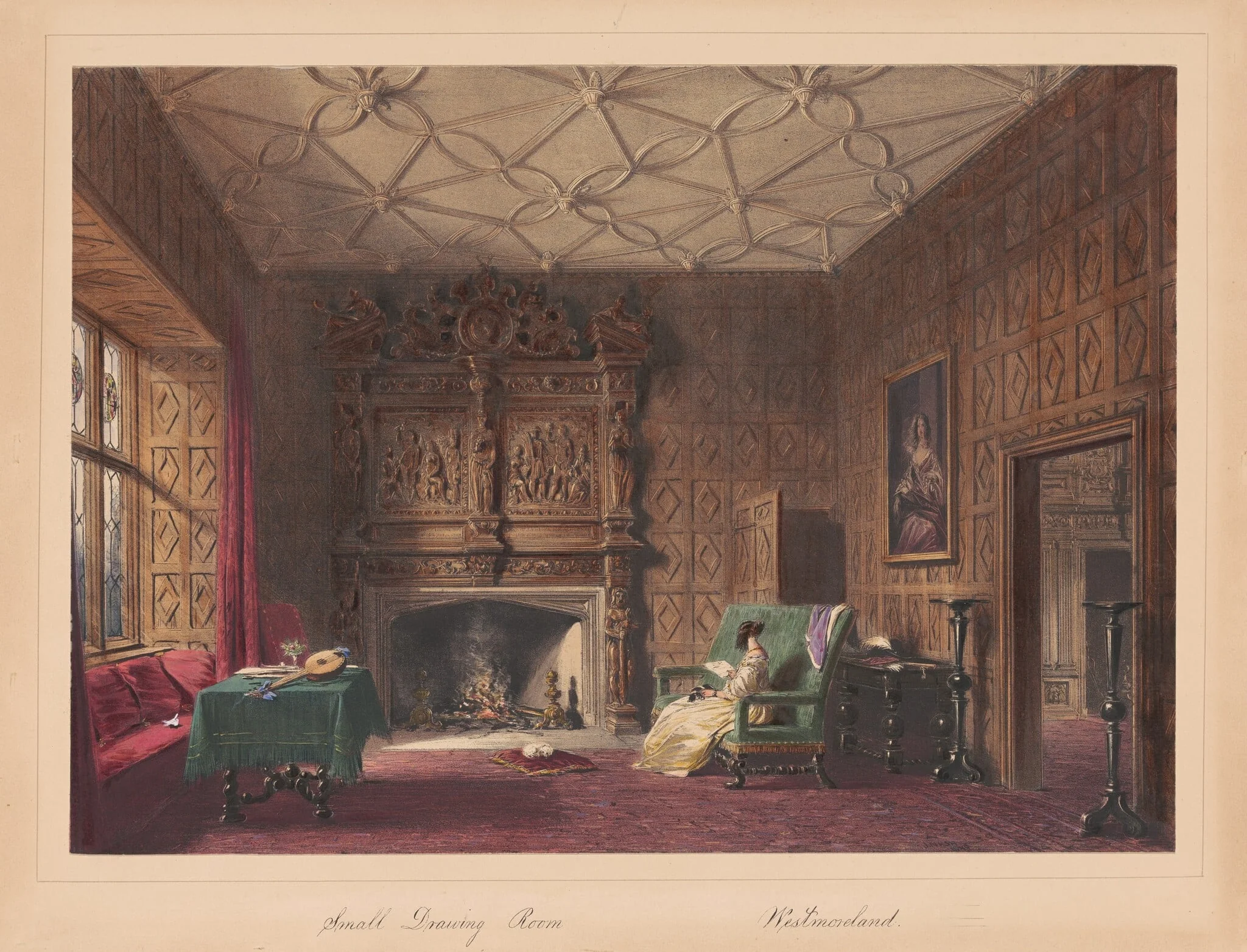 Small Drawing Room, Levens, Westmorland, detail
