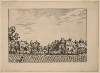 Farms, by Lucas van Doetechum, ink