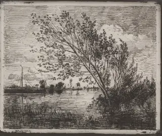 A Cluster of Alders, by Charles François Daubigny, 1862