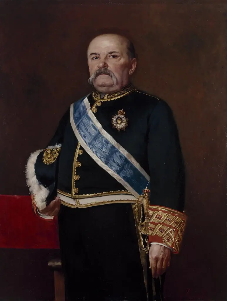 Manuel Becerra ministro de Ultramar, by Francisco Jover y Casanova, oil