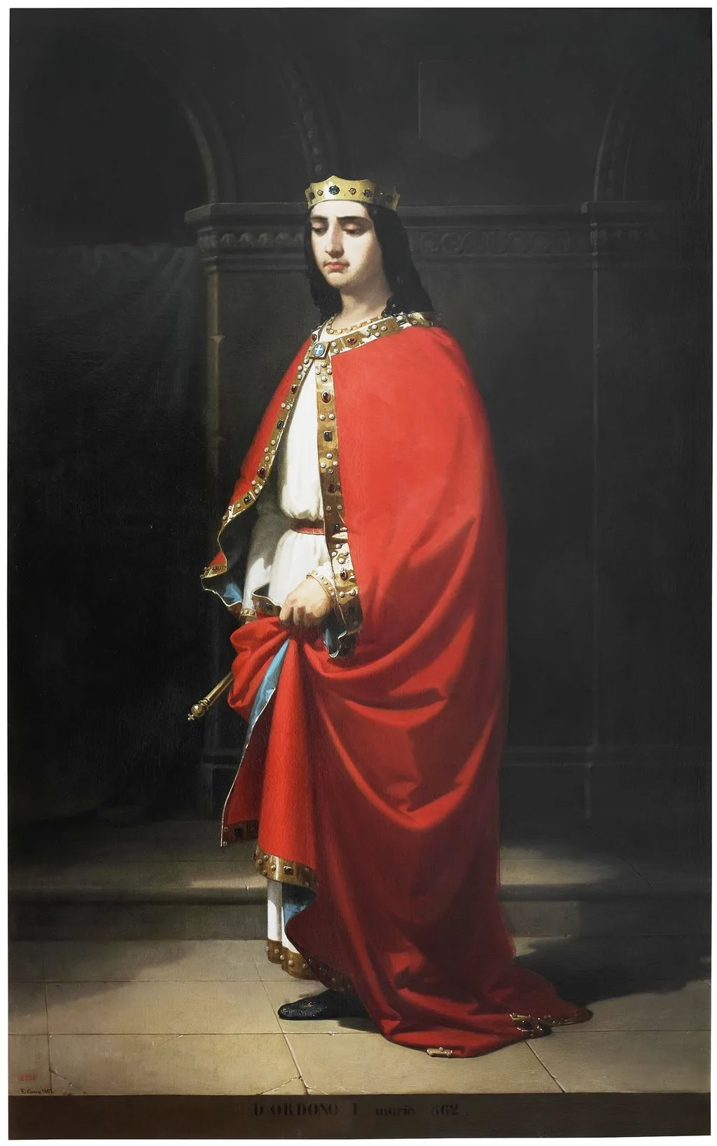 Ordoño I, by Eduardo Cano, oil, 1852