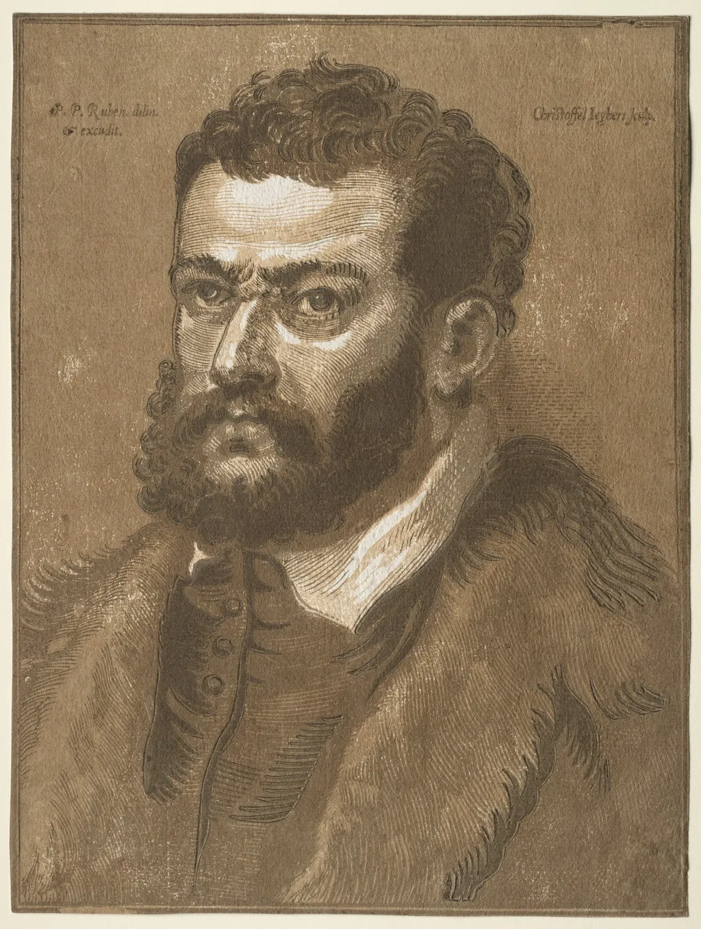 Bust of a Bearded Man (Doge Giovanni Cornaro), by Christoffel Jegher, 1634