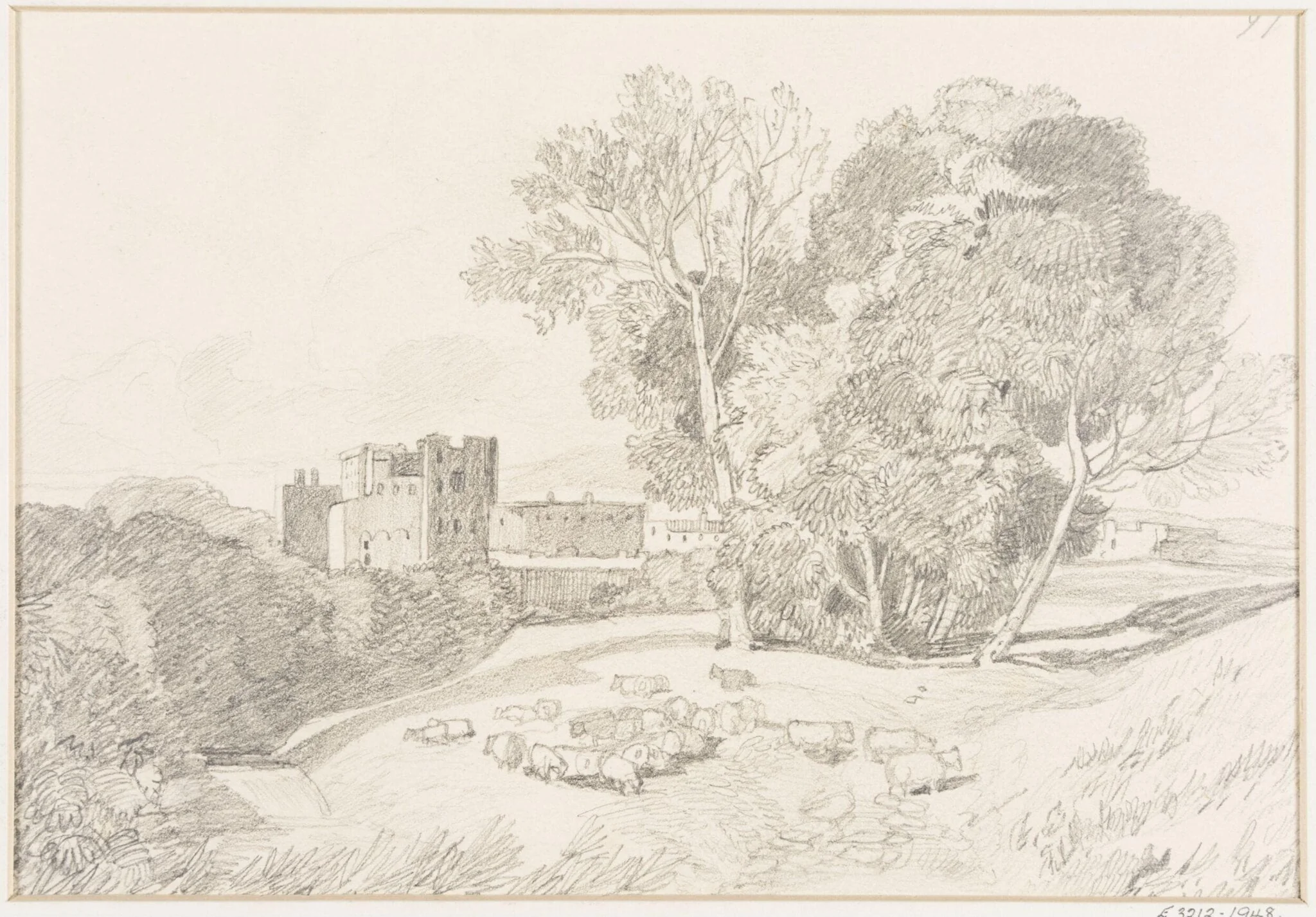 View of a castle, detail