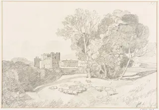 View of a castle, by John Sell Cotman, 1800