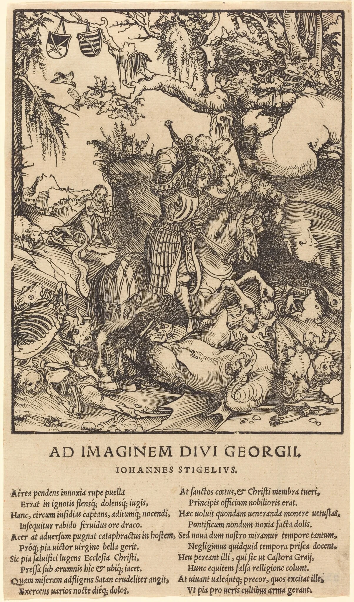 Saint George and the Dragon, detail