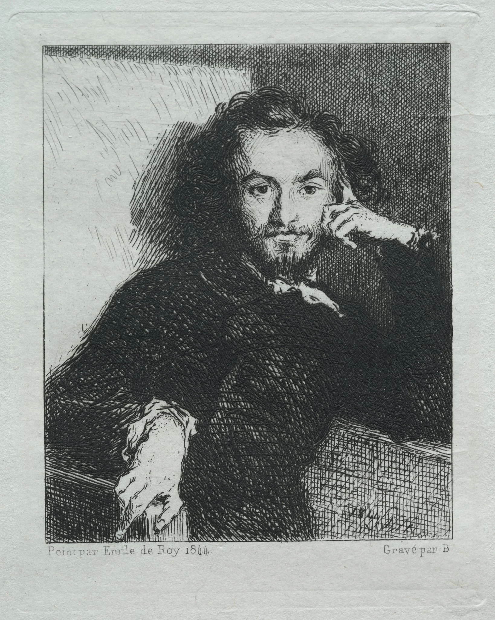 Baudelaire, after Emil de Roy, detail