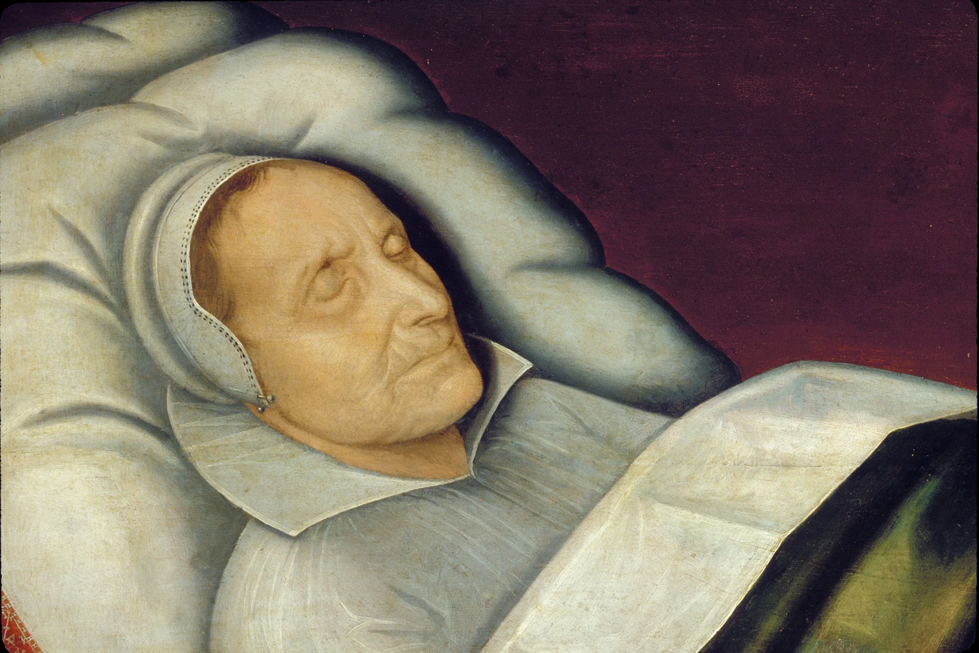 Portrait of a Dead Woman, detail