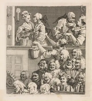 The Laughing Audience, by William Hogarth, 1733