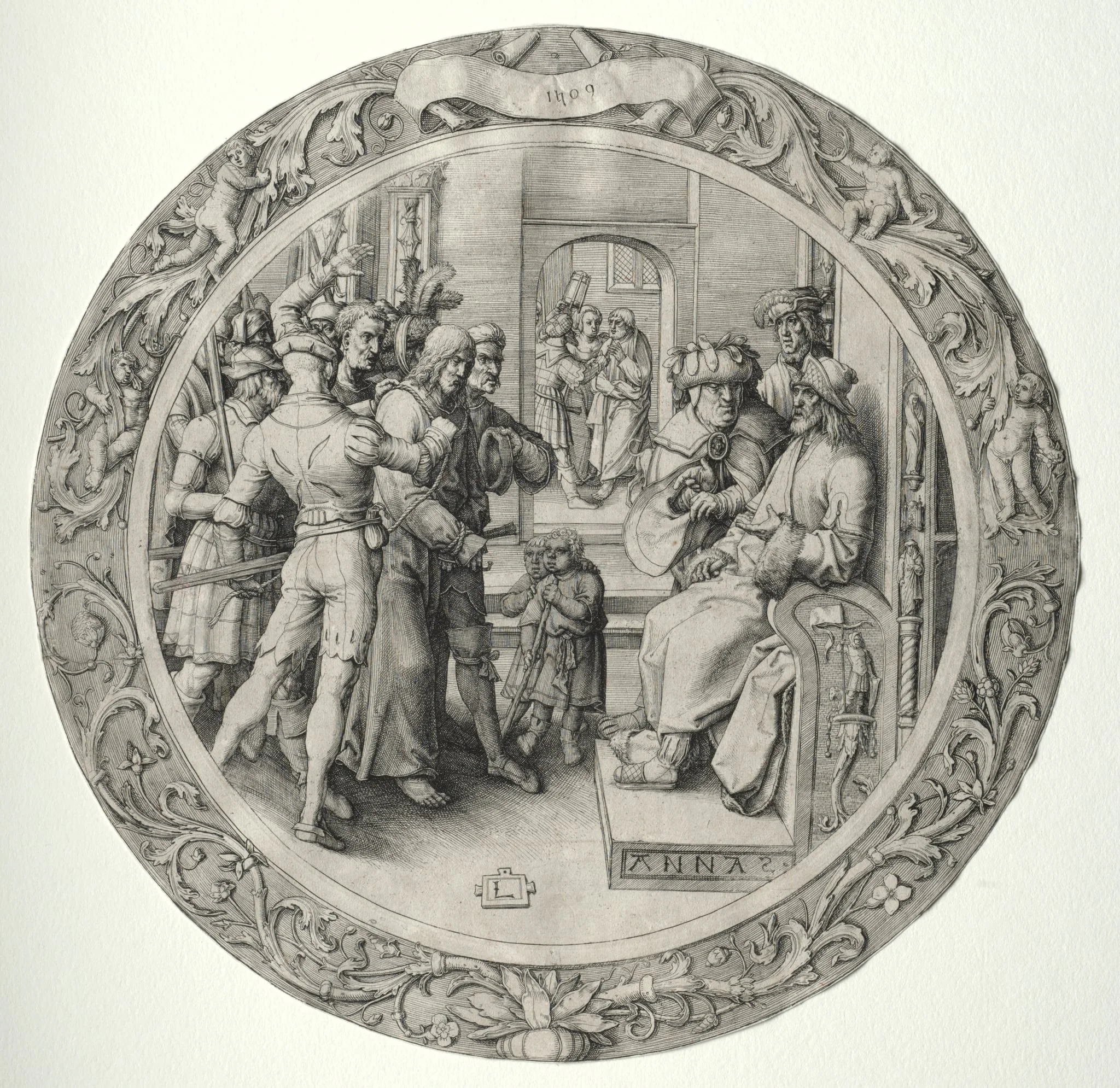 The Round Passion: Christ before the High Priest, detail