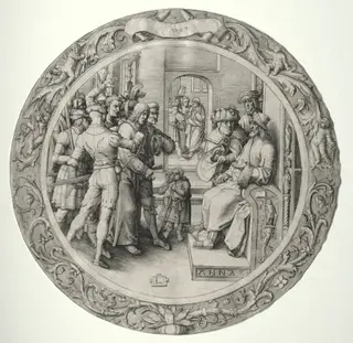 The Round Passion: Christ before the High Priest, by Lucas van Leyden, 1509
