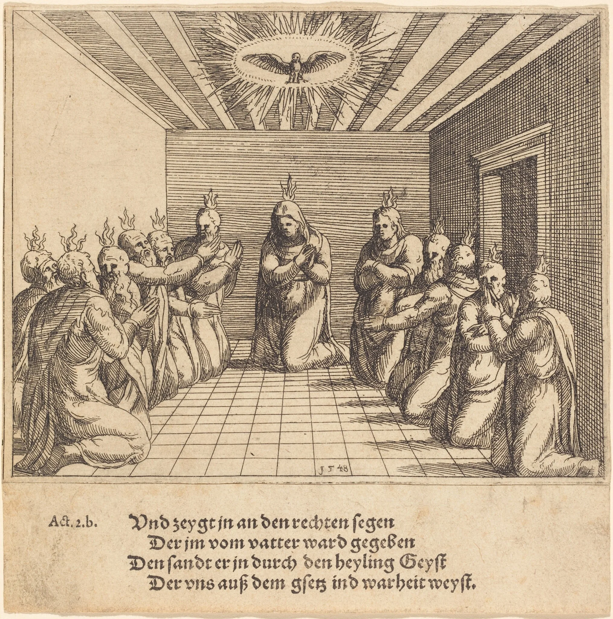 The Descent of the Holy Spirit, detail