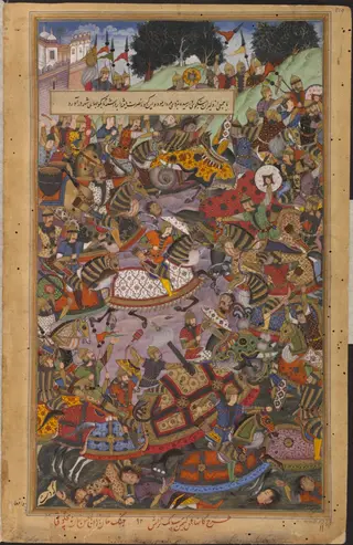 Ali Quli Khan, by Kanha, paint, 1592
